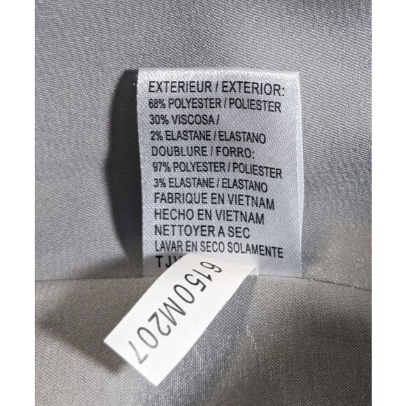 Tahari Womens Blazer Jacket Sports Coat ~ Size 12 ~ Silver Gray - Picture 7 of 8